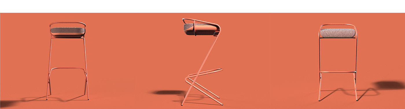 bench，product design，furniture，Flamingo，