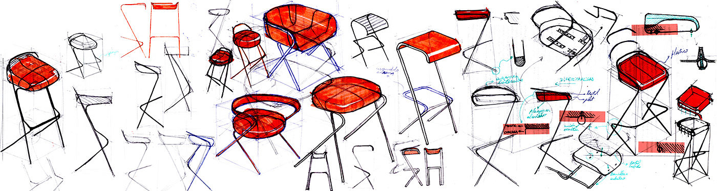 bench，product design，furniture，Flamingo，