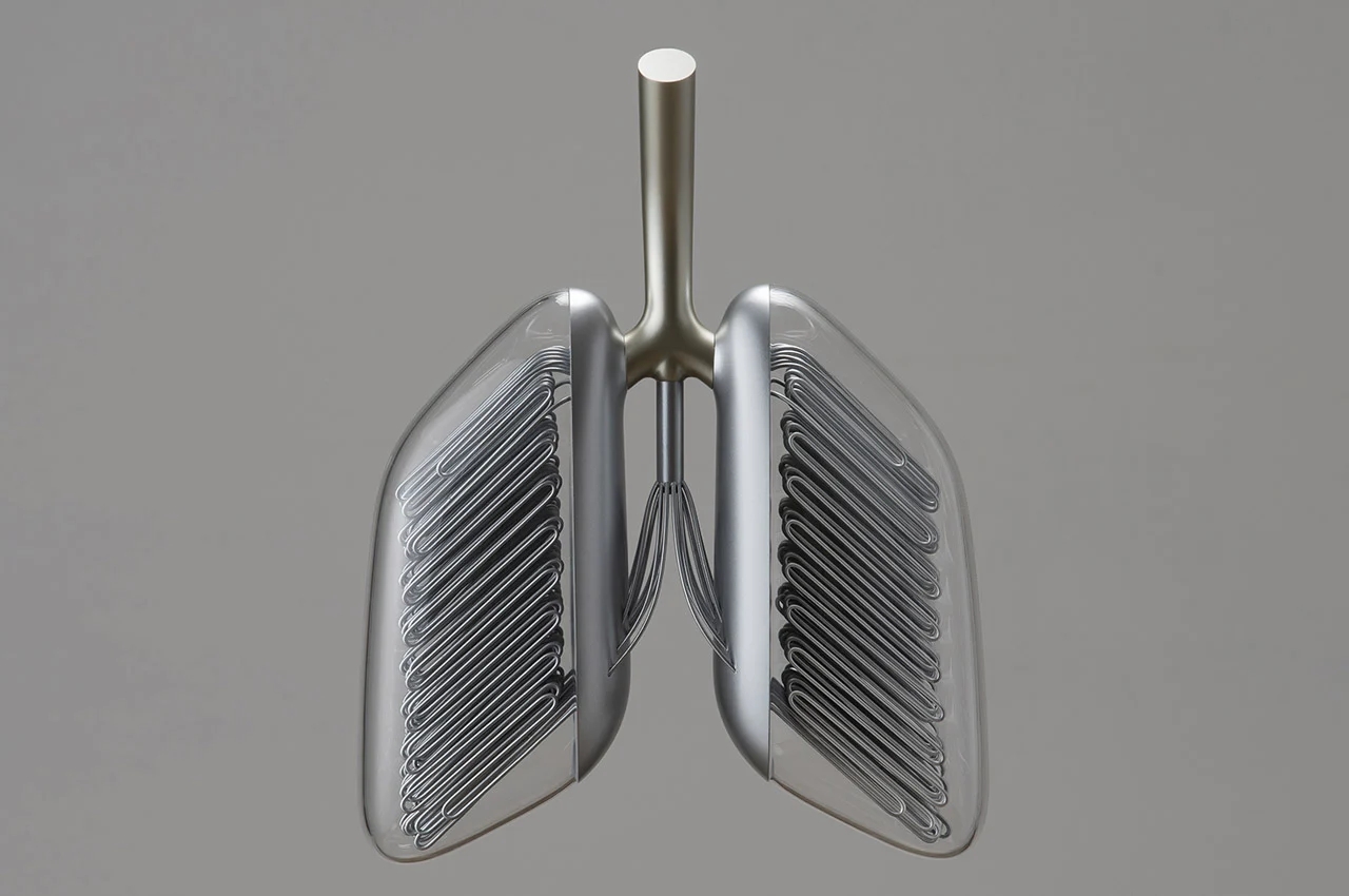 lung，Metal，concept，