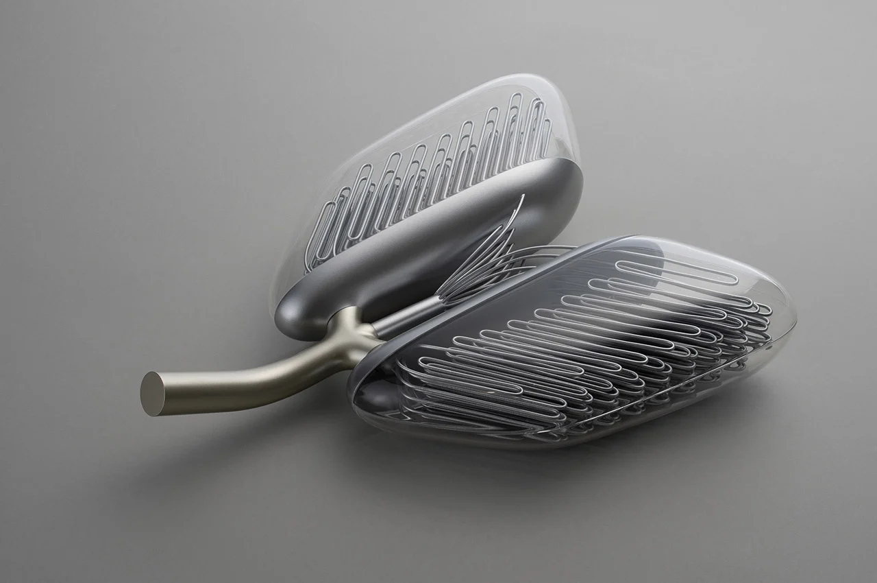 lung，Metal，concept，