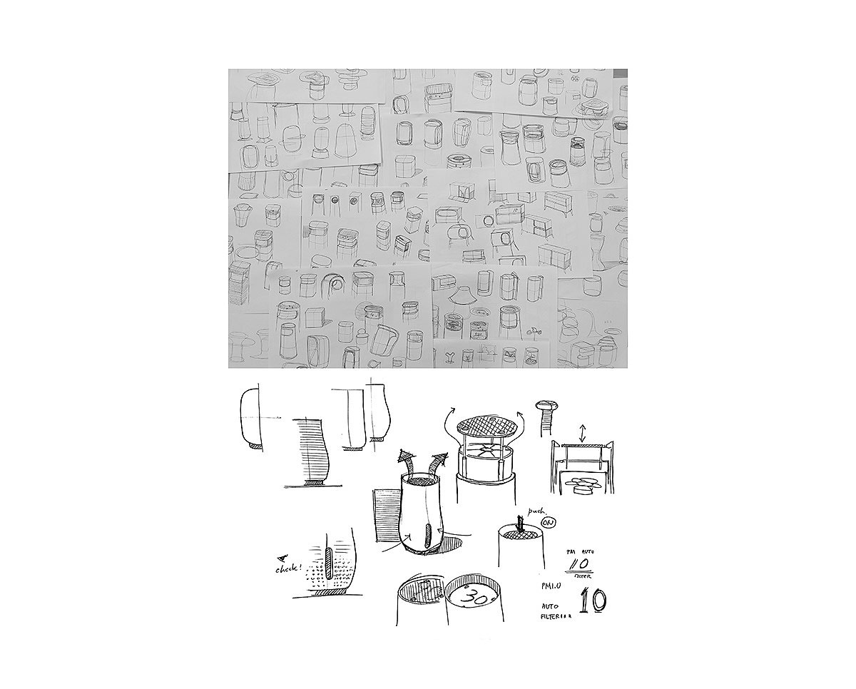 air cleaner，vision，touch，blur，