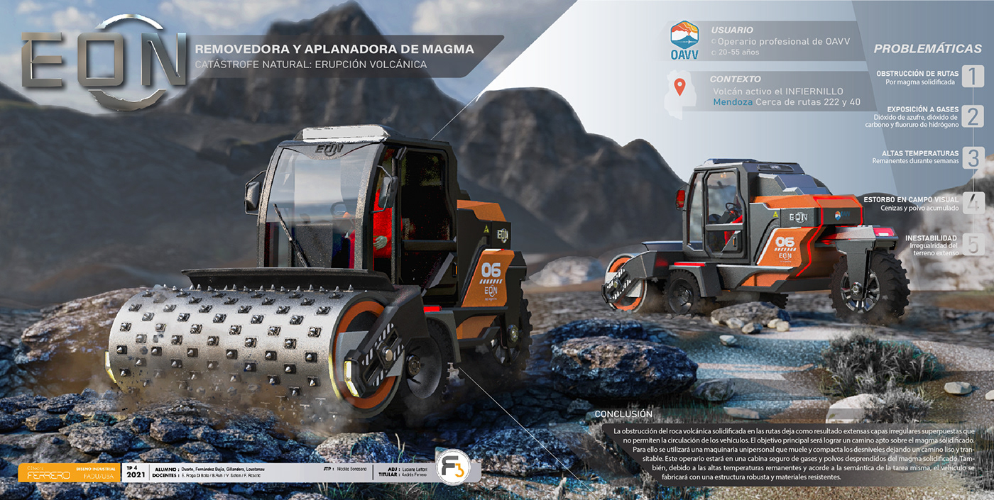 natural disaster，assistance，vehicle，Magma，EON，Volcano eruption，