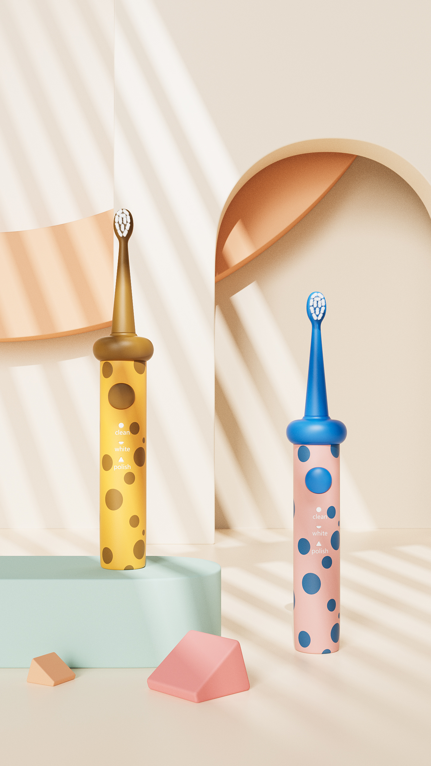 Innovative design of product appearance，industrial design，Children's product design，Electric toothbrush，Children's electric toothbrush，