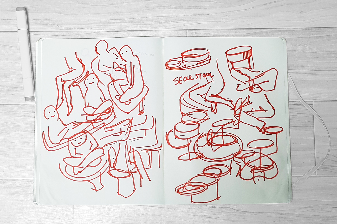 Korean designer，two thousand and seventeen，Seoul Stool，chair，