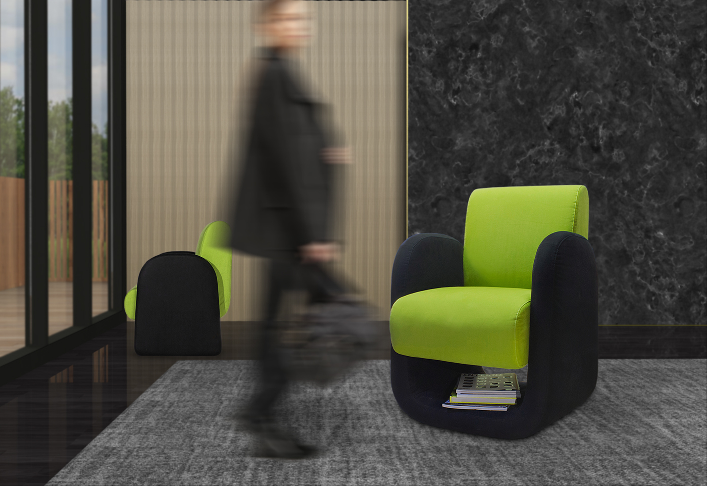 Frame，chair，Save space，