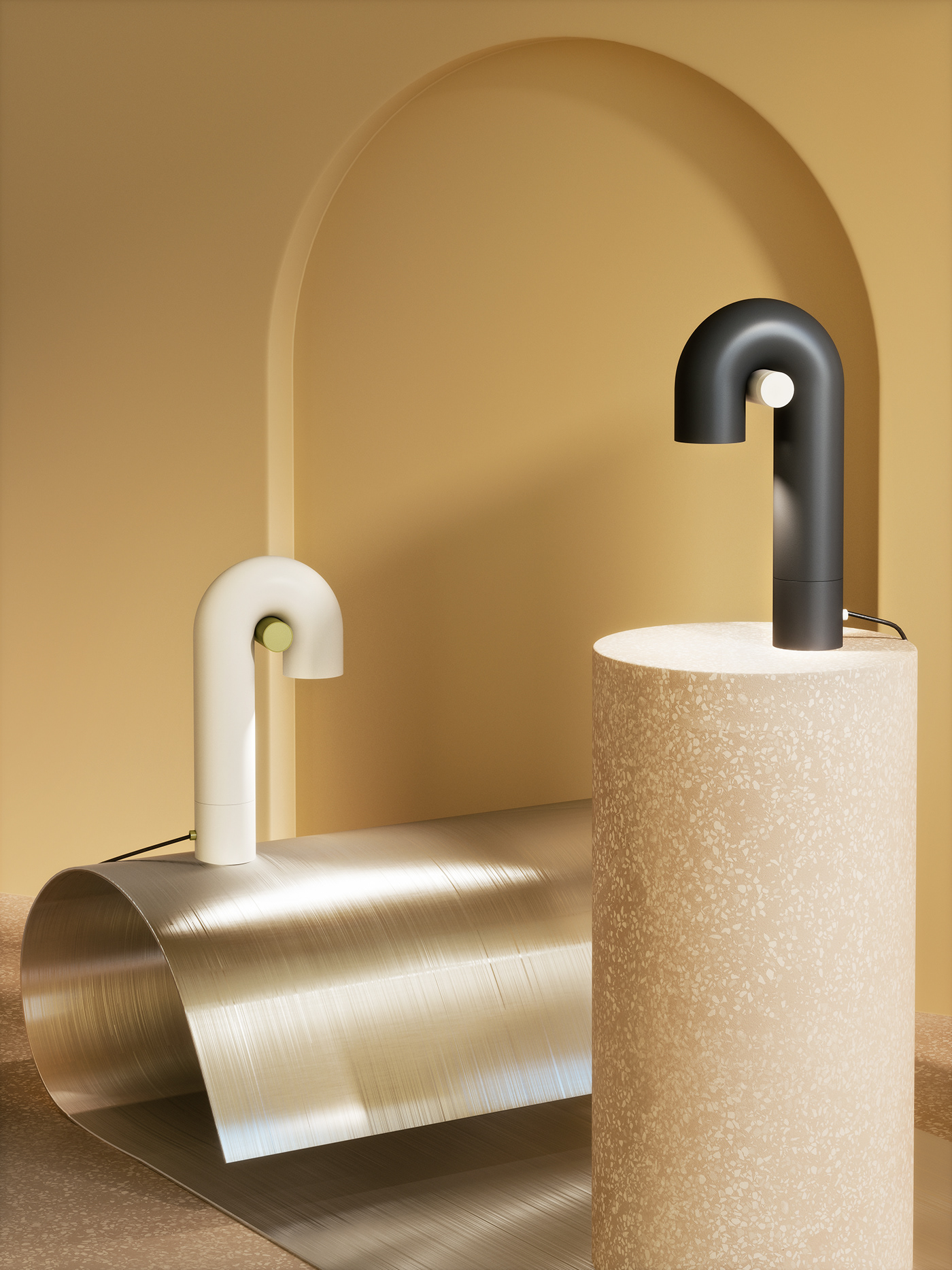 design model，HOOK lamp，Simple design，individualization，Visual design，