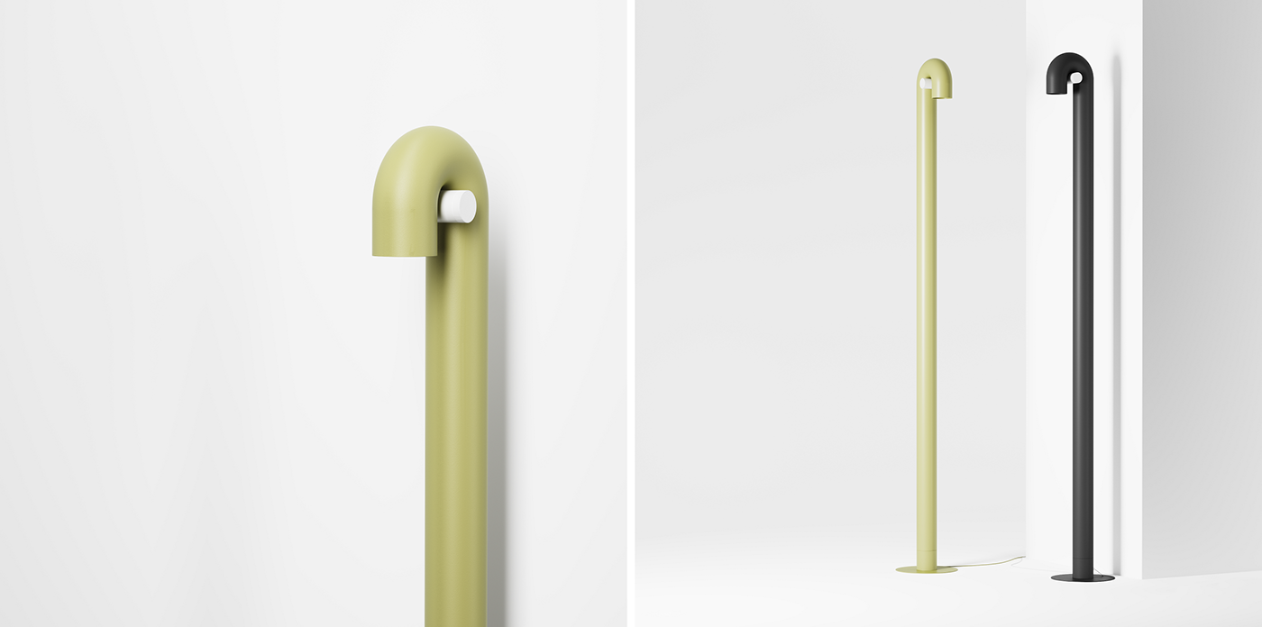 design model，HOOK lamp，Simple design，individualization，Visual design，