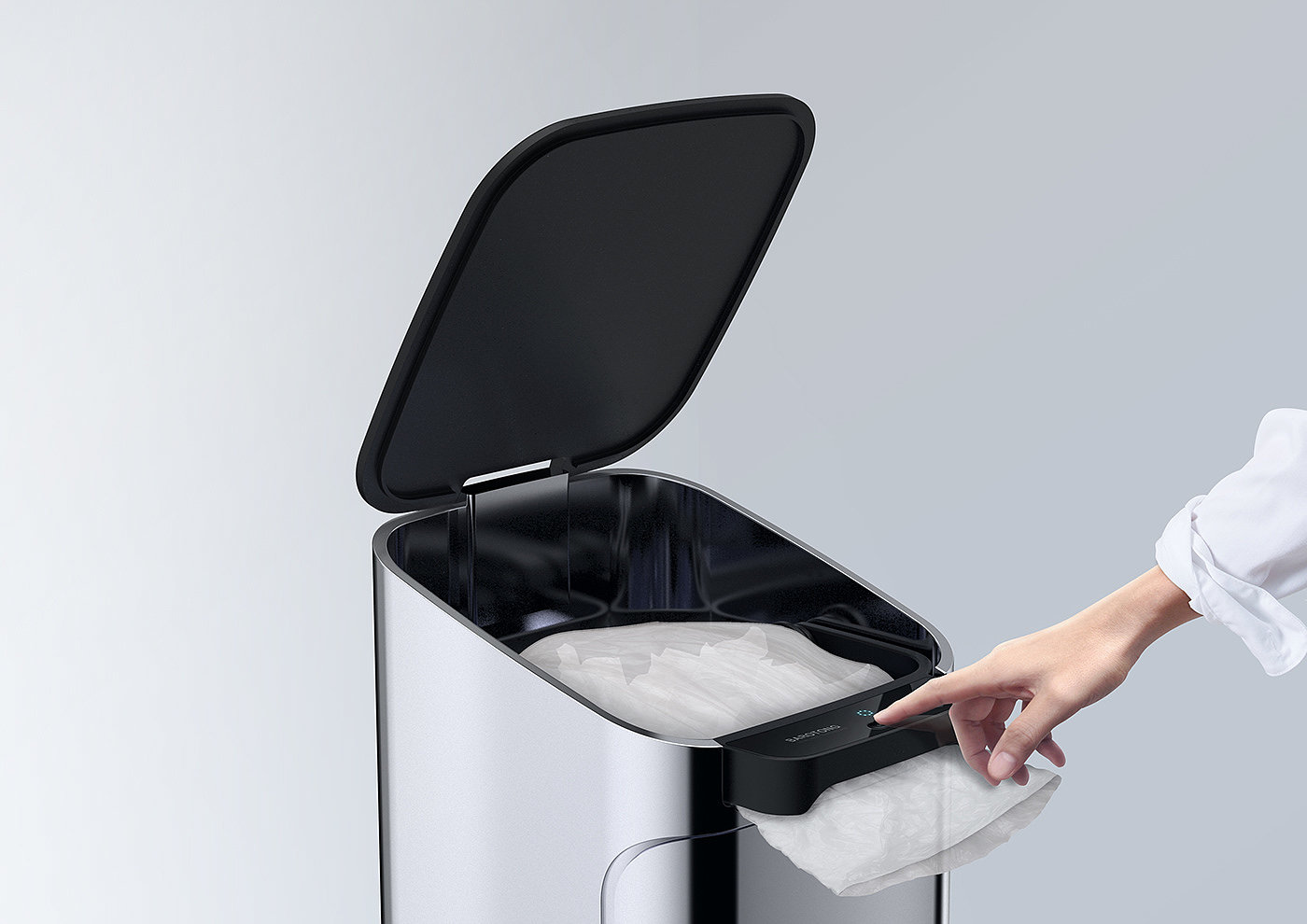 D-Partners co.,ltd，product design，Ergonomics，trash can，