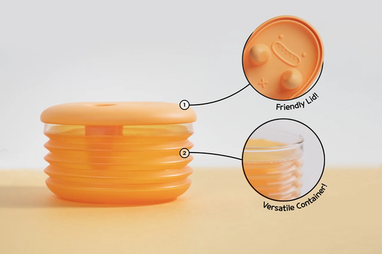 Monchi，Snack box，Silicone cover，Finger clip，