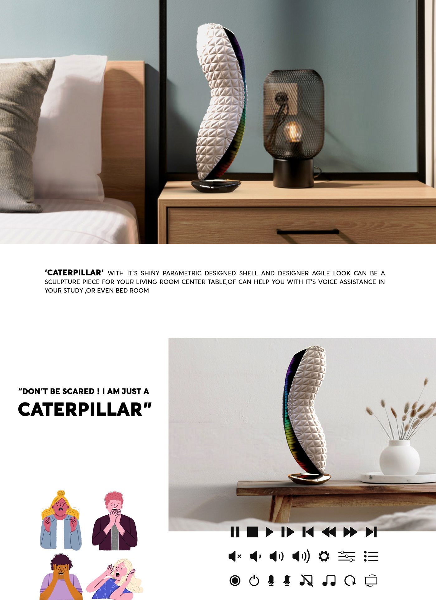 four of spades，Render，Crawler speaker，Exotic design，loudspeaker box，caterpillar，Caterpillar，