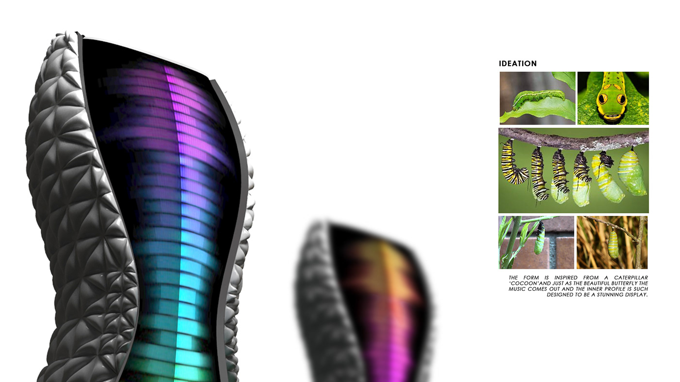 four of spades，Render，Crawler speaker，Exotic design，loudspeaker box，caterpillar，Caterpillar，