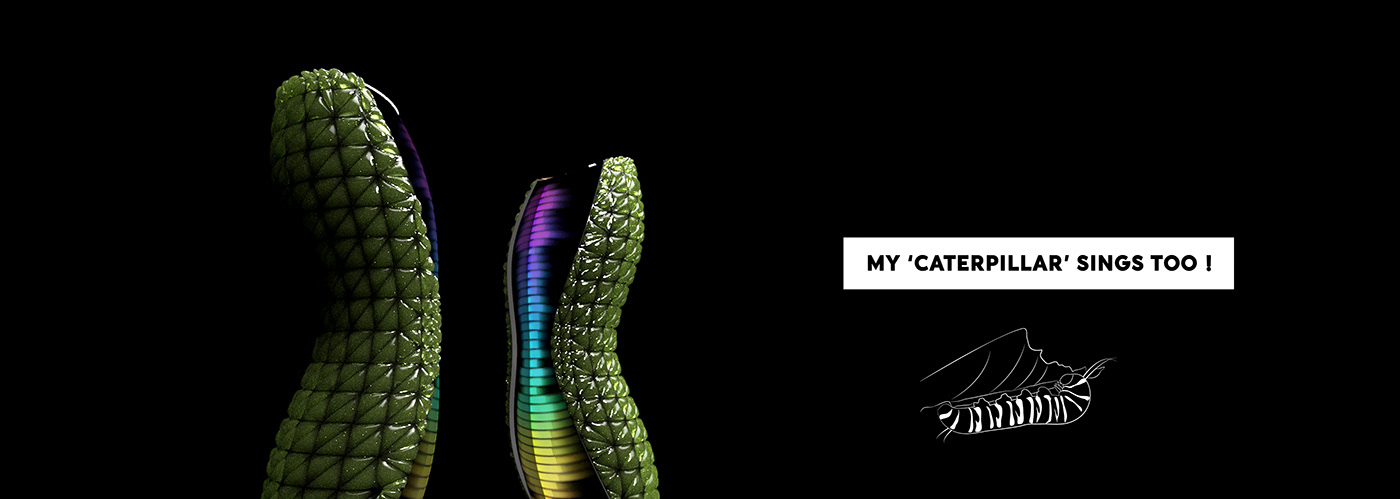 four of spades，Render，Crawler speaker，Exotic design，loudspeaker box，caterpillar，Caterpillar，