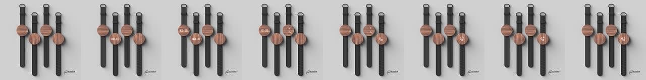 Mauricio Sanin，手表，腕表，简约，SāKuru，概念手表，木制，