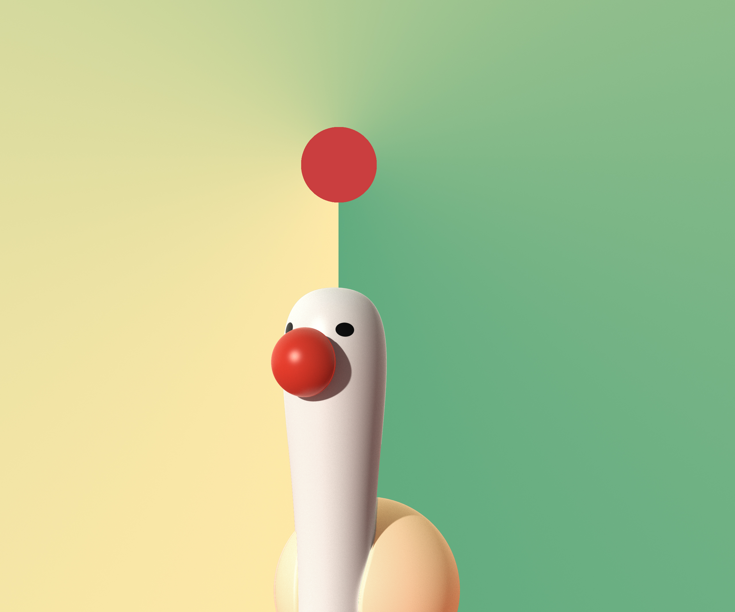 Desk lamp，Cartoon duck，