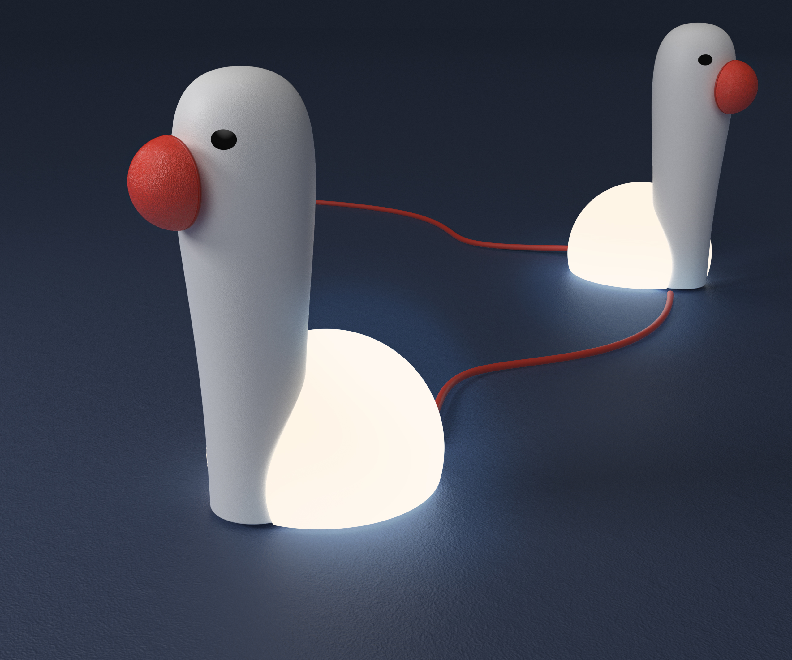 Desk lamp，Cartoon duck，