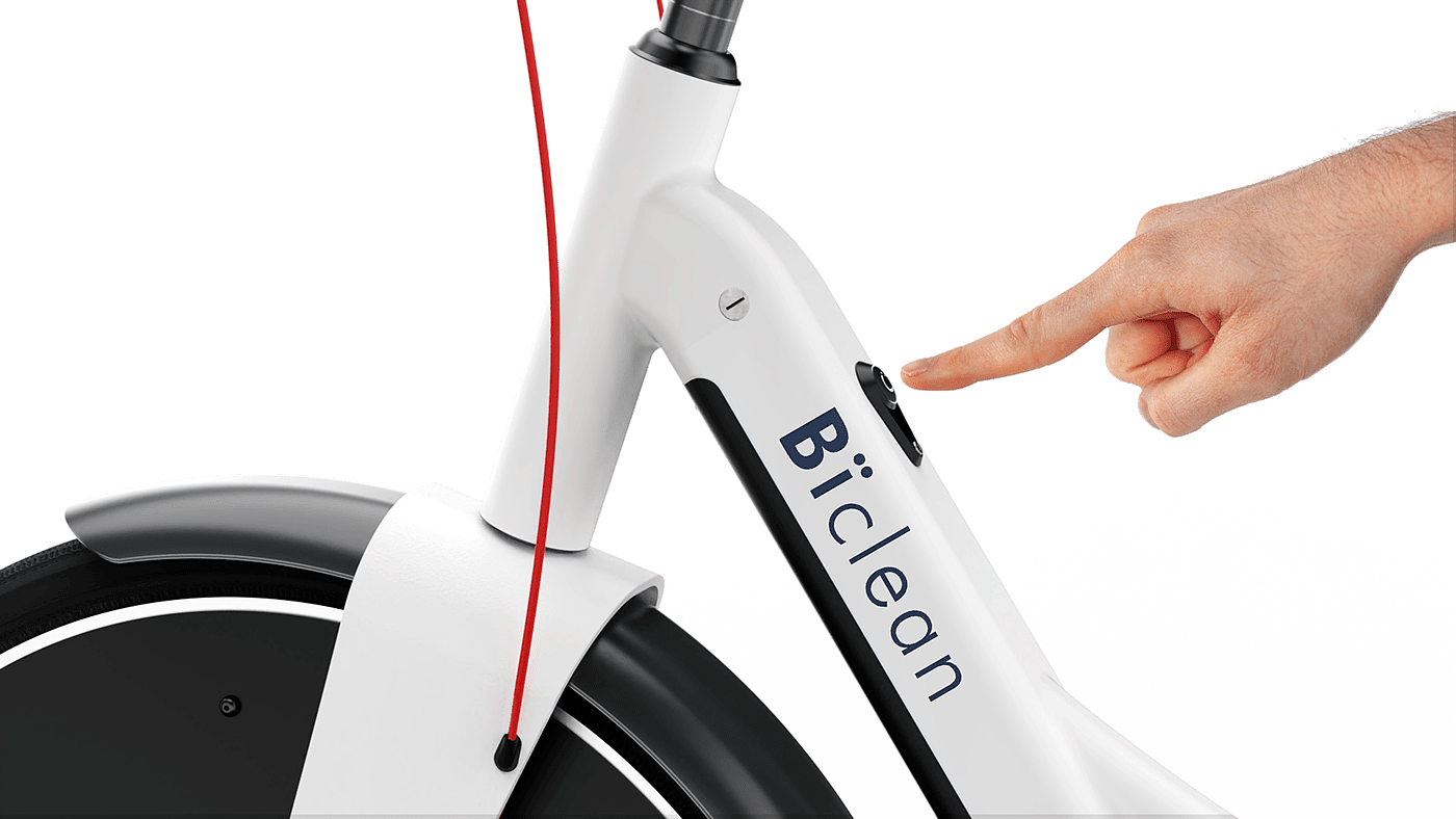 Biclean，电子货运自行车，交通工具，创意，