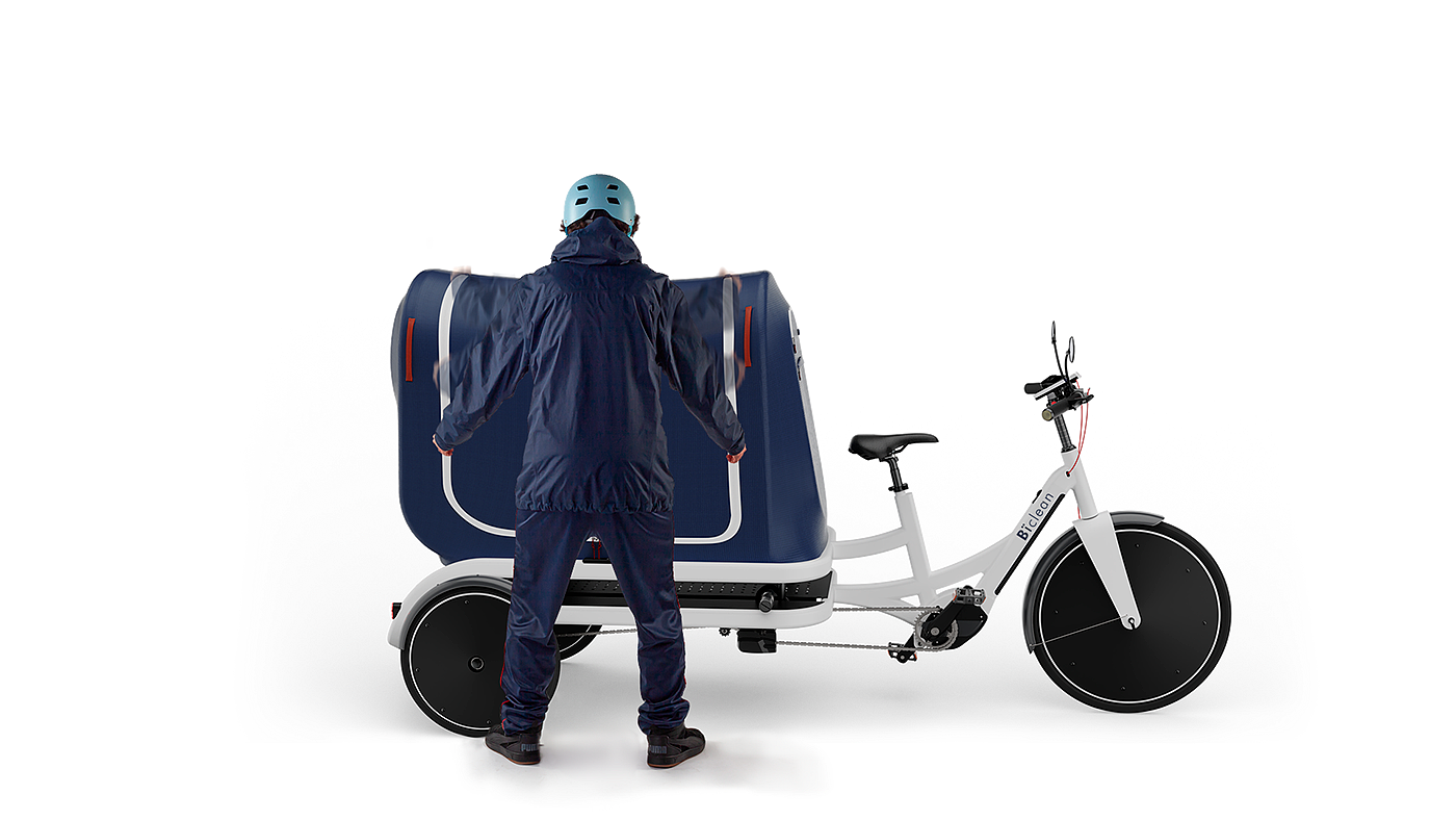 Biclean，Electronic freight bicycle，vehicle，originality，