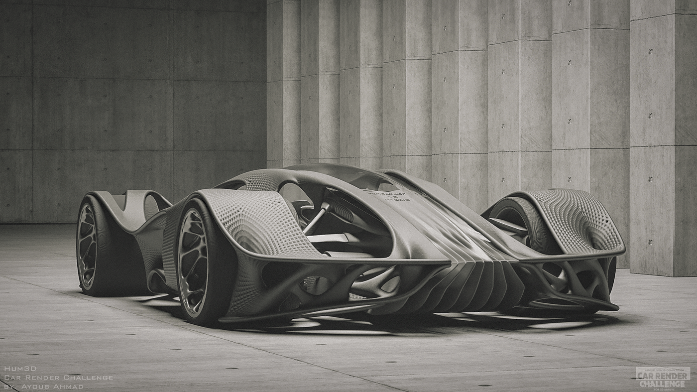 The HV-001，Ayoub Ahmad，3D printing，Automobile manufacturing technology，Super car，Automobile design，