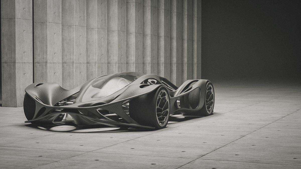 The HV-001，Ayoub Ahmad，3D printing，Automobile manufacturing technology，Super car，Automobile design，
