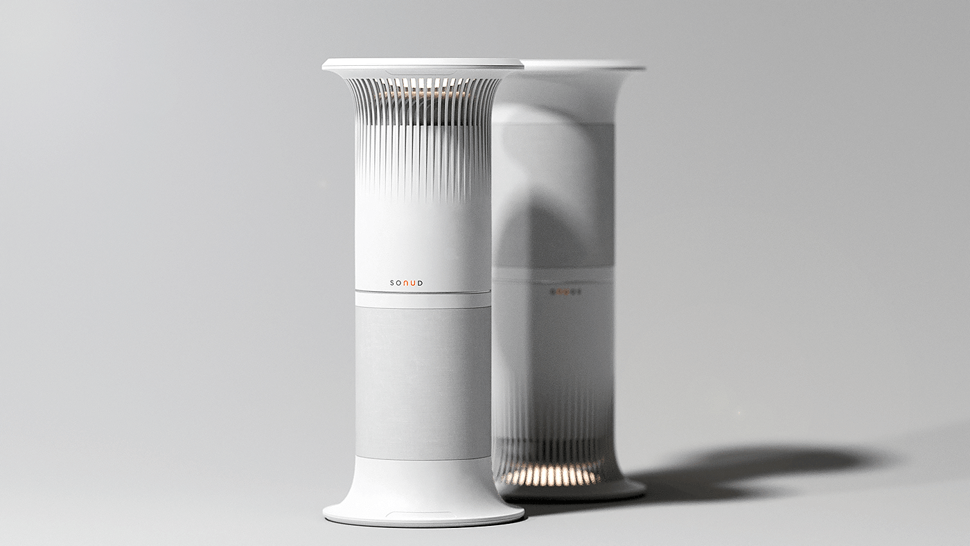 SONUD，speaker，Noise reducer，Adob​​e Substance 3D，Acoustic protection，product design，loudspeaker box，