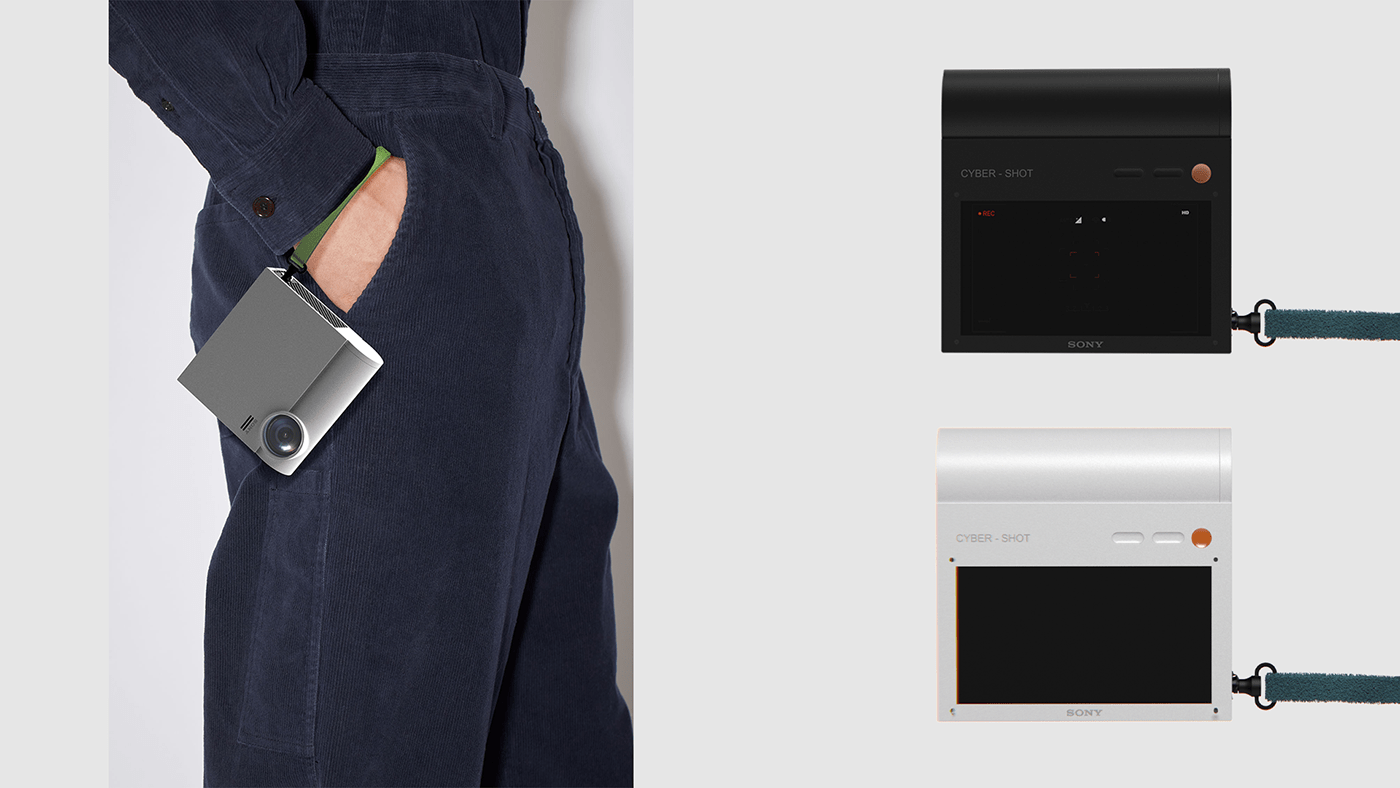 sony，Cybershot Remake，Jongmyoung Kim，product design，Skateboarding camera，