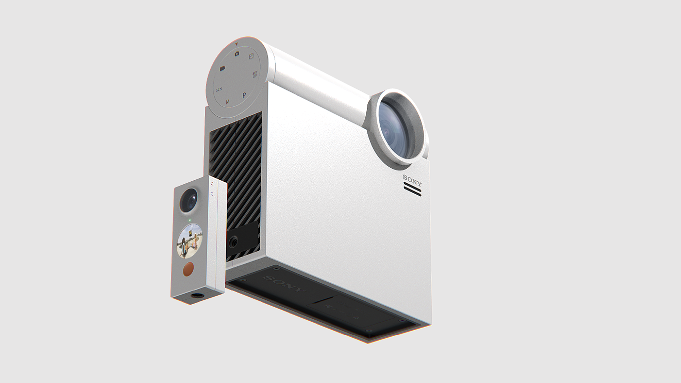 sony，Cybershot Remake，Jongmyoung Kim，product design，Skateboarding camera，