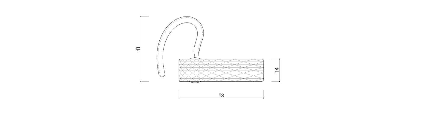 Naoya Edahiro，Jawbone II，Jawbone headset，Simple design，