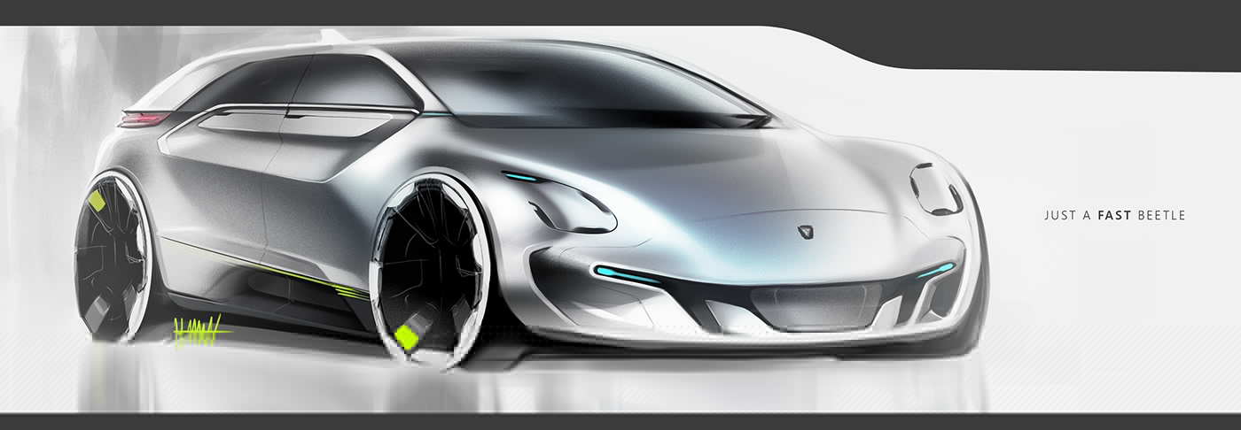 Ubee ，outdoors，automobile，Hand drawn，