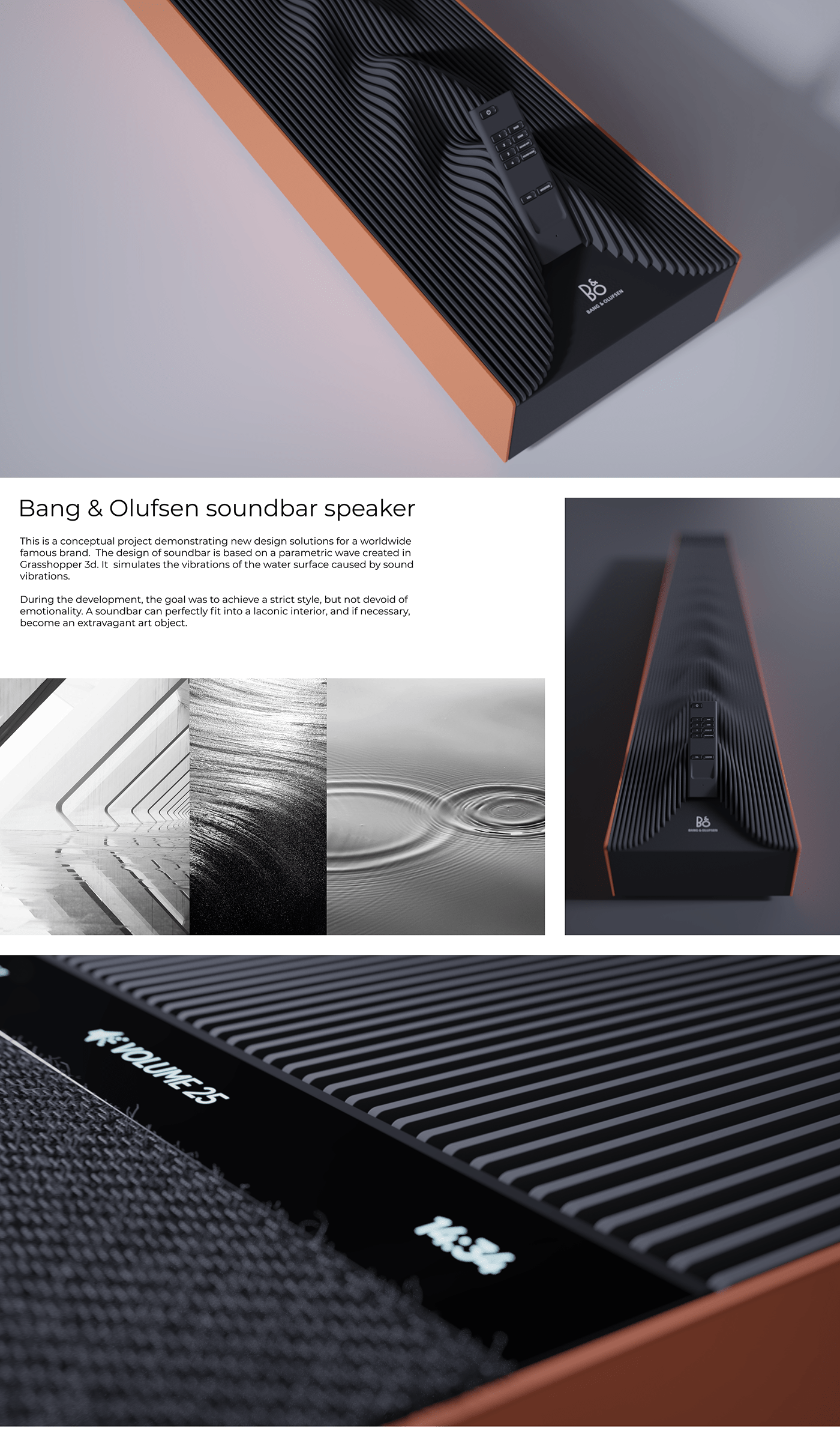 loudspeaker box，concept，product design，industrial design，ripple，wave，
