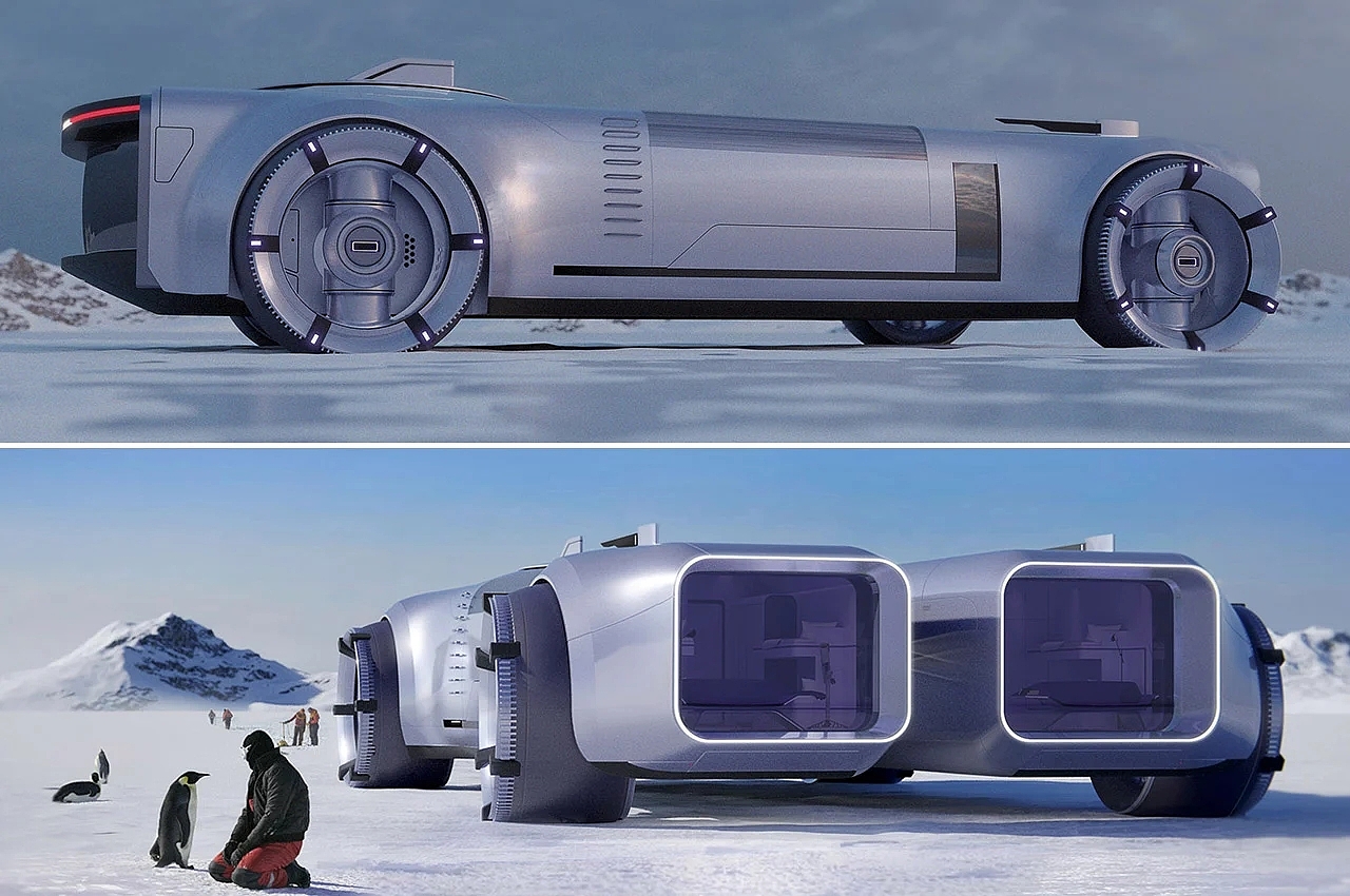 vehicle，modular，solar energy，science fiction，Automobile conceptual design，