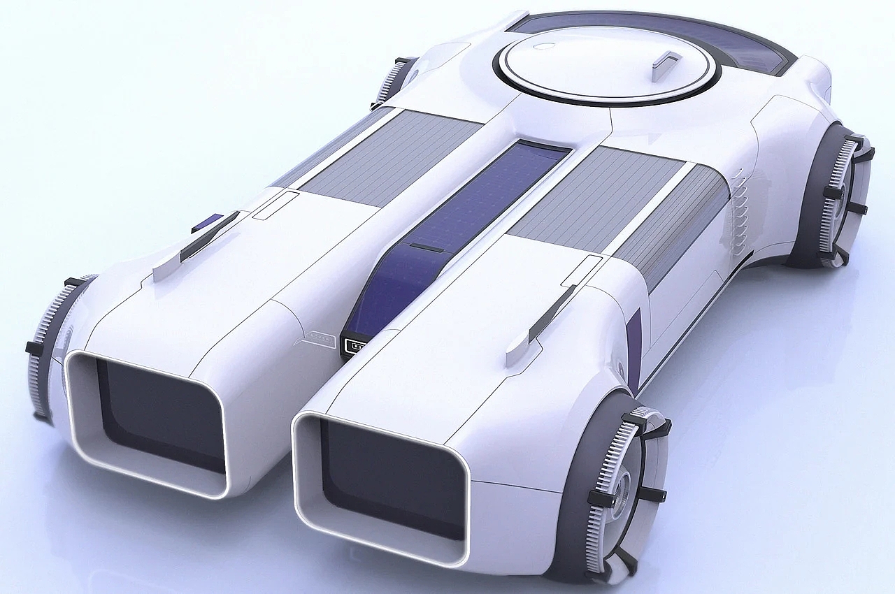 vehicle，modular，solar energy，science fiction，Automobile conceptual design，