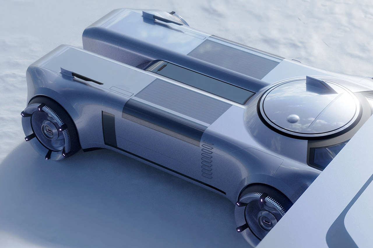vehicle，modular，solar energy，science fiction，Automobile conceptual design，
