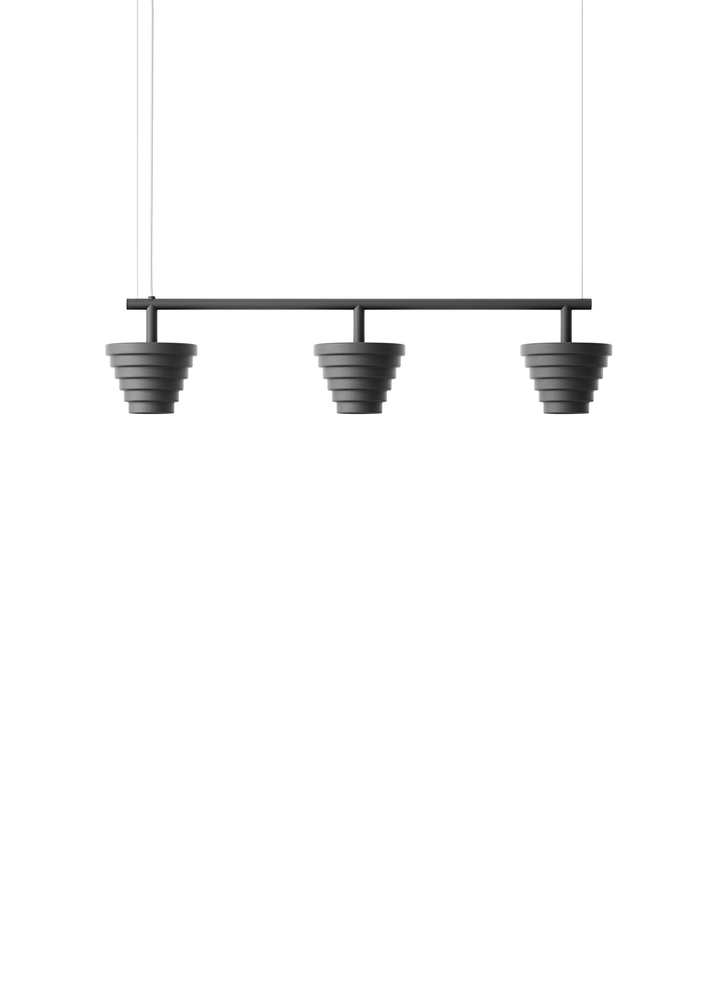 a chandelier，light，table，