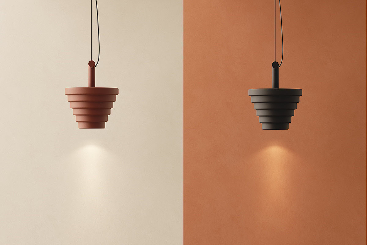 a chandelier，light，table，