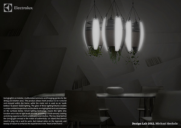 Electrolux，Competition，kitchen，ecology，Fruits and vegetables，plant，lamp，lighting，Organic，concept，