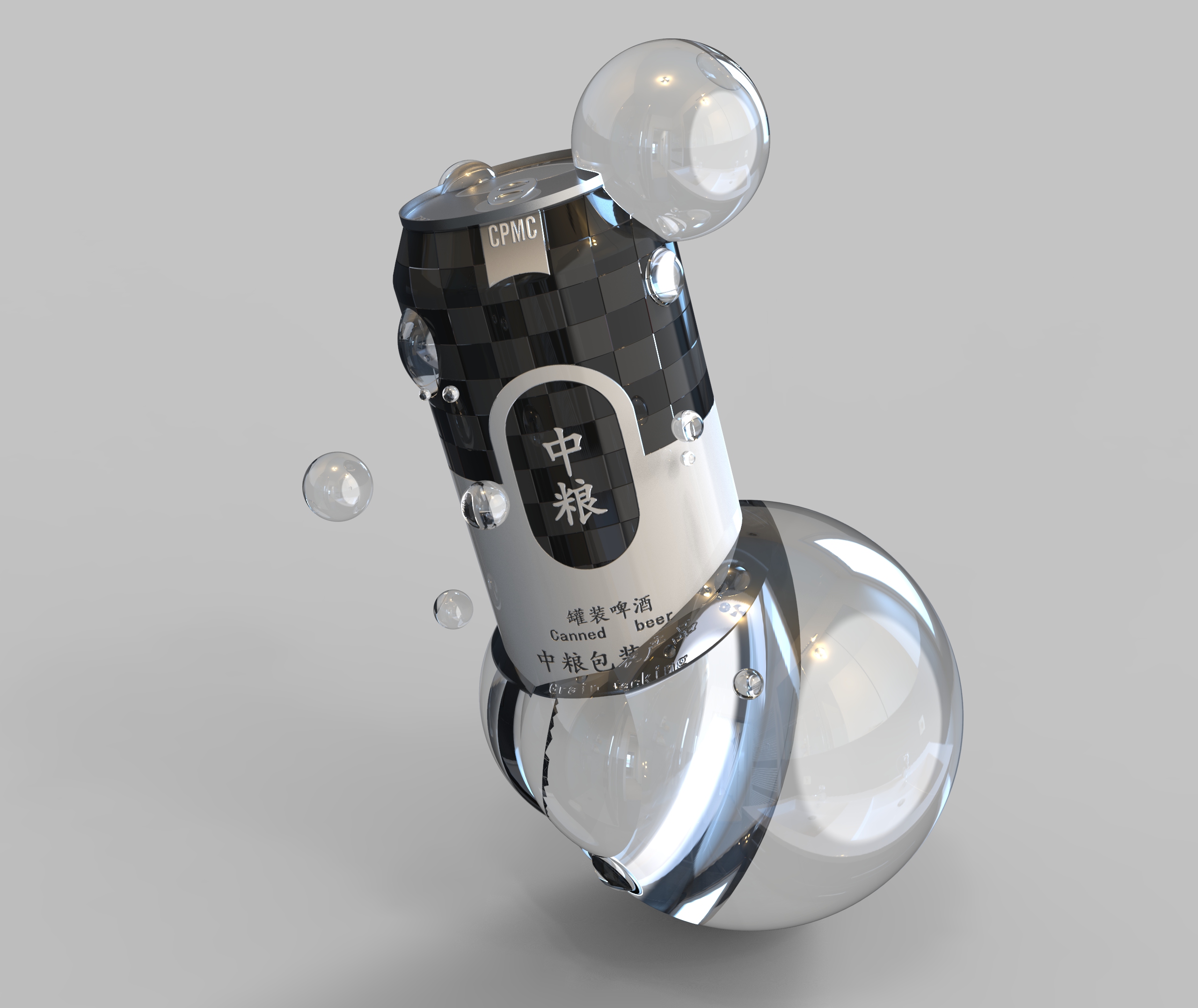 The self-designed wine can packaging did not win the prize in COFCO competition，