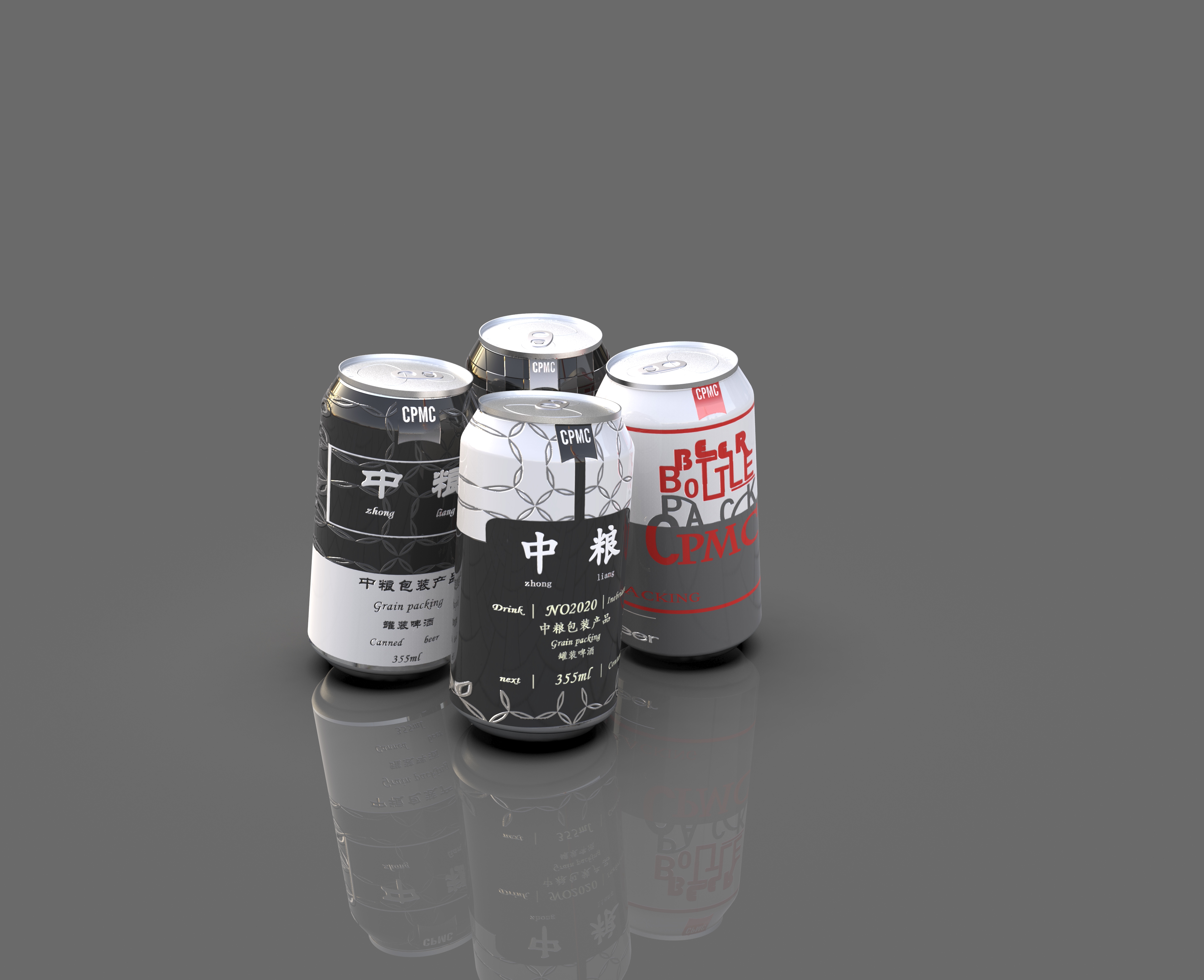 The self-designed wine can packaging did not win the prize in COFCO competition，