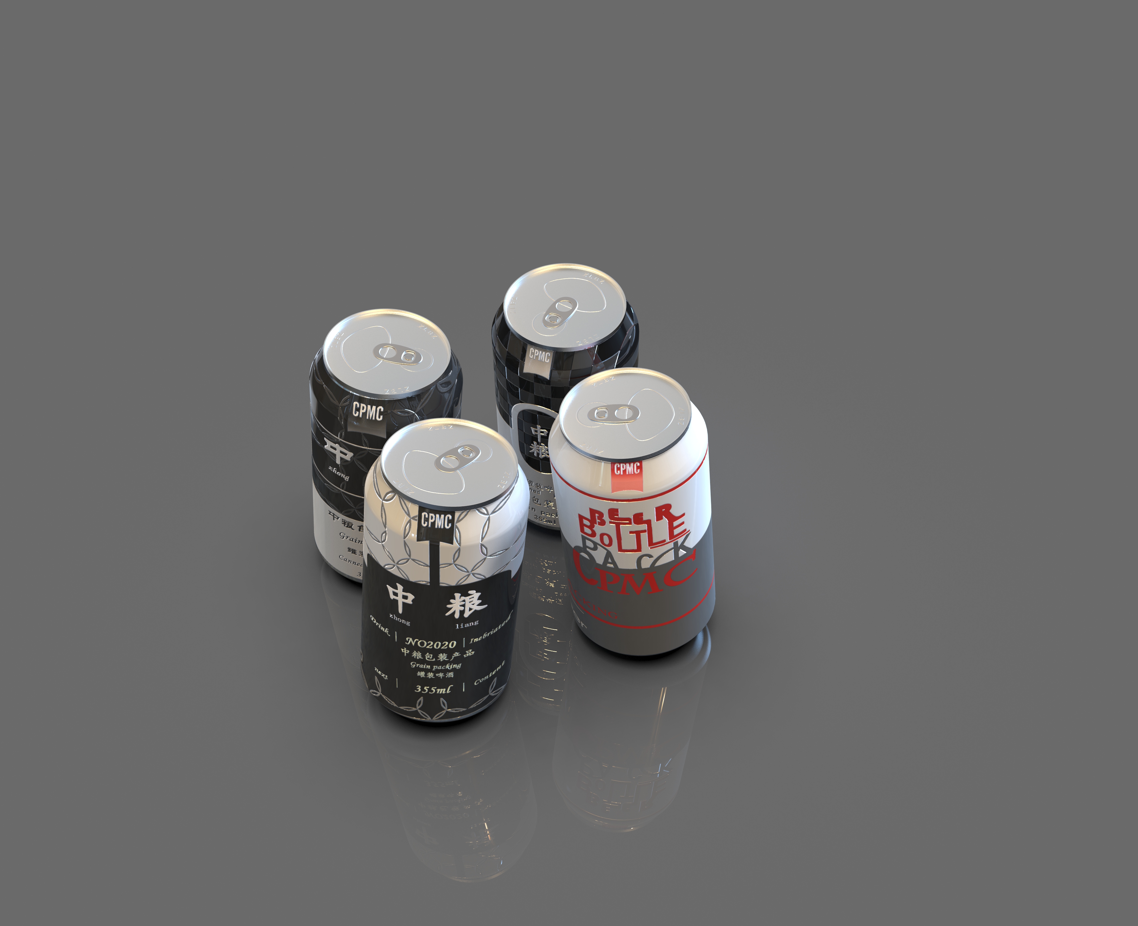 The self-designed wine can packaging did not win the prize in COFCO competition，