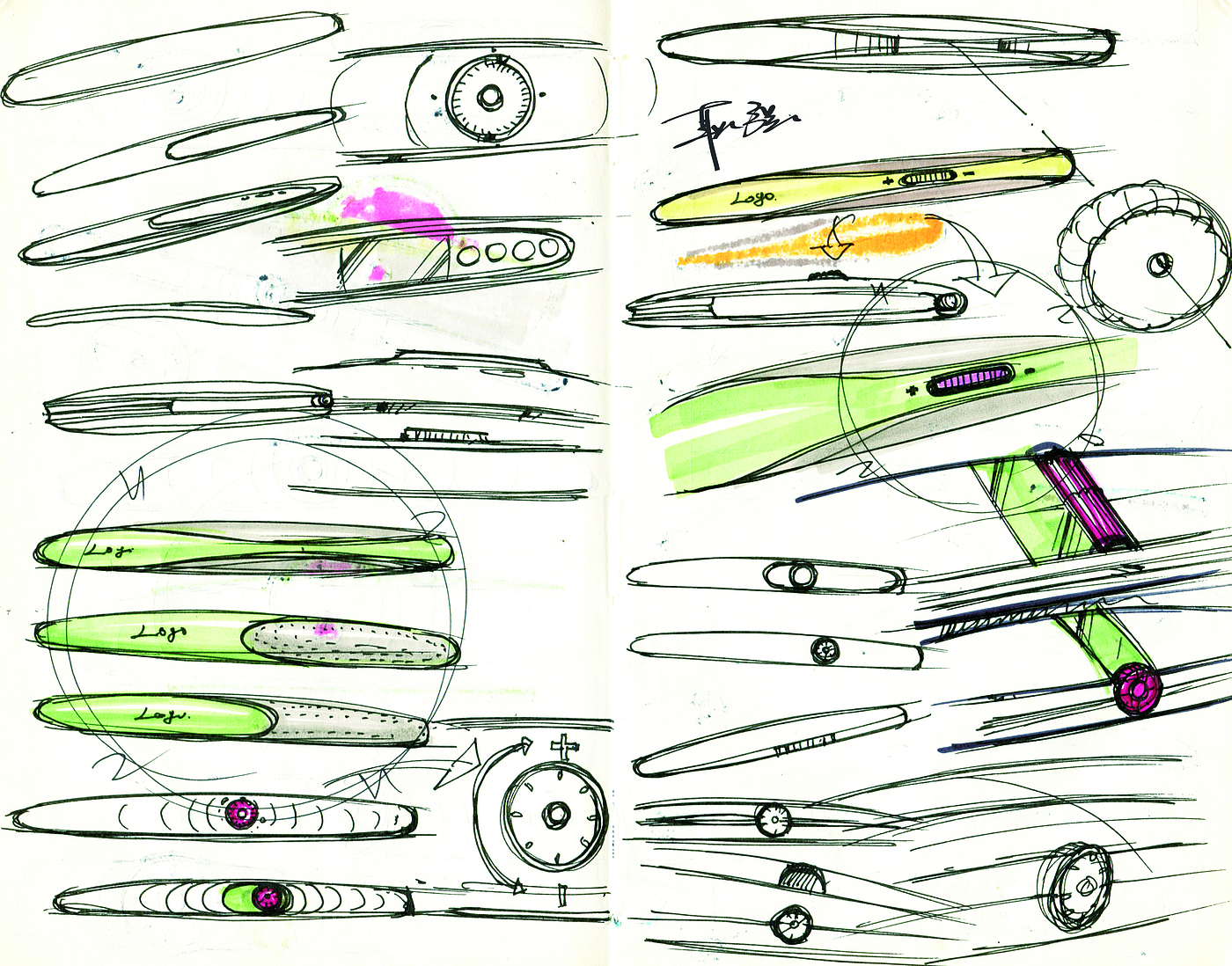 Hand drawn log，Design log，