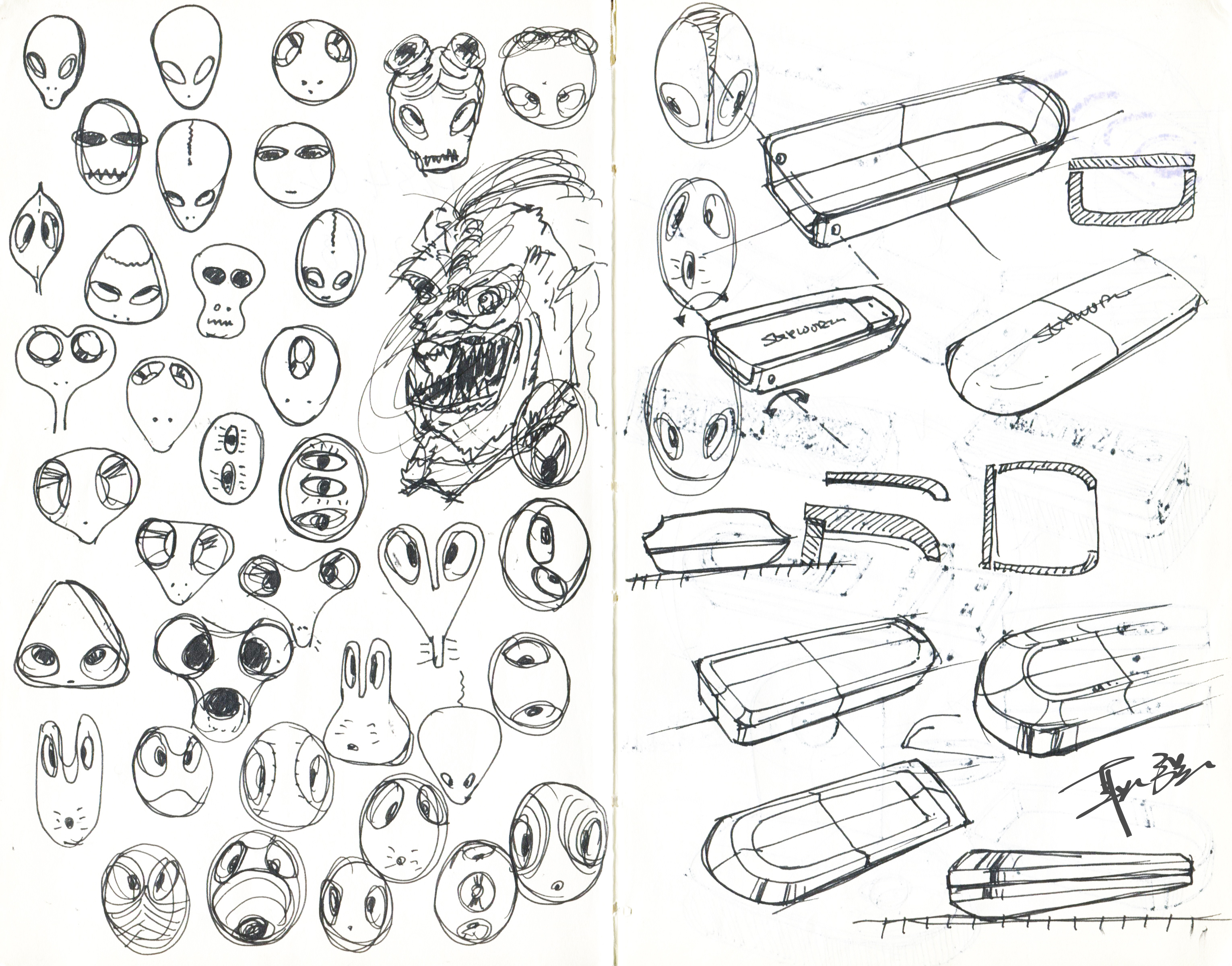 Hand drawn log，Design log，