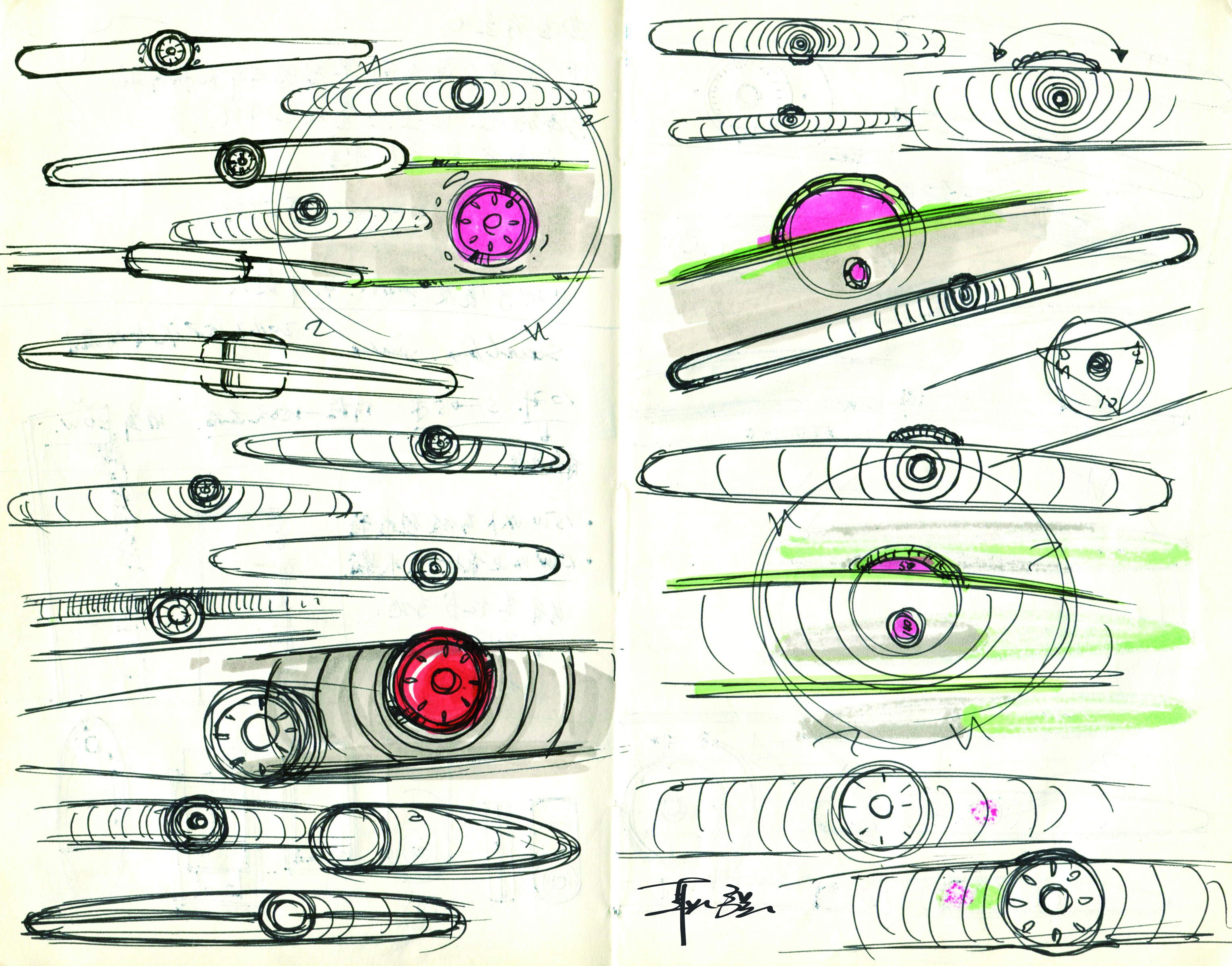 Hand drawn log，Design log，