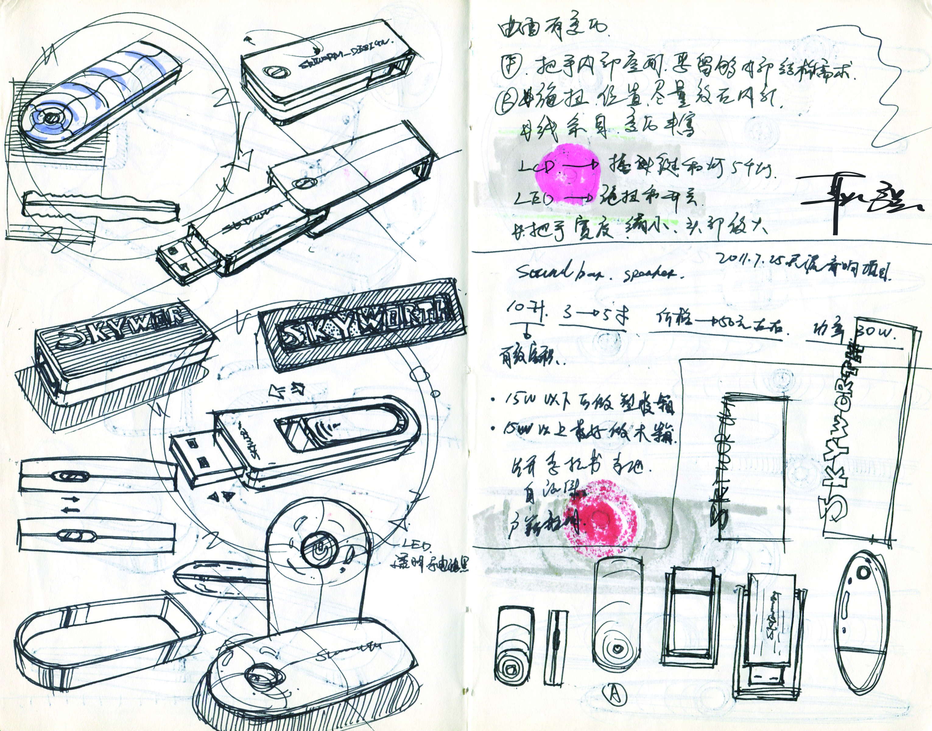 Hand drawn log，Design log，