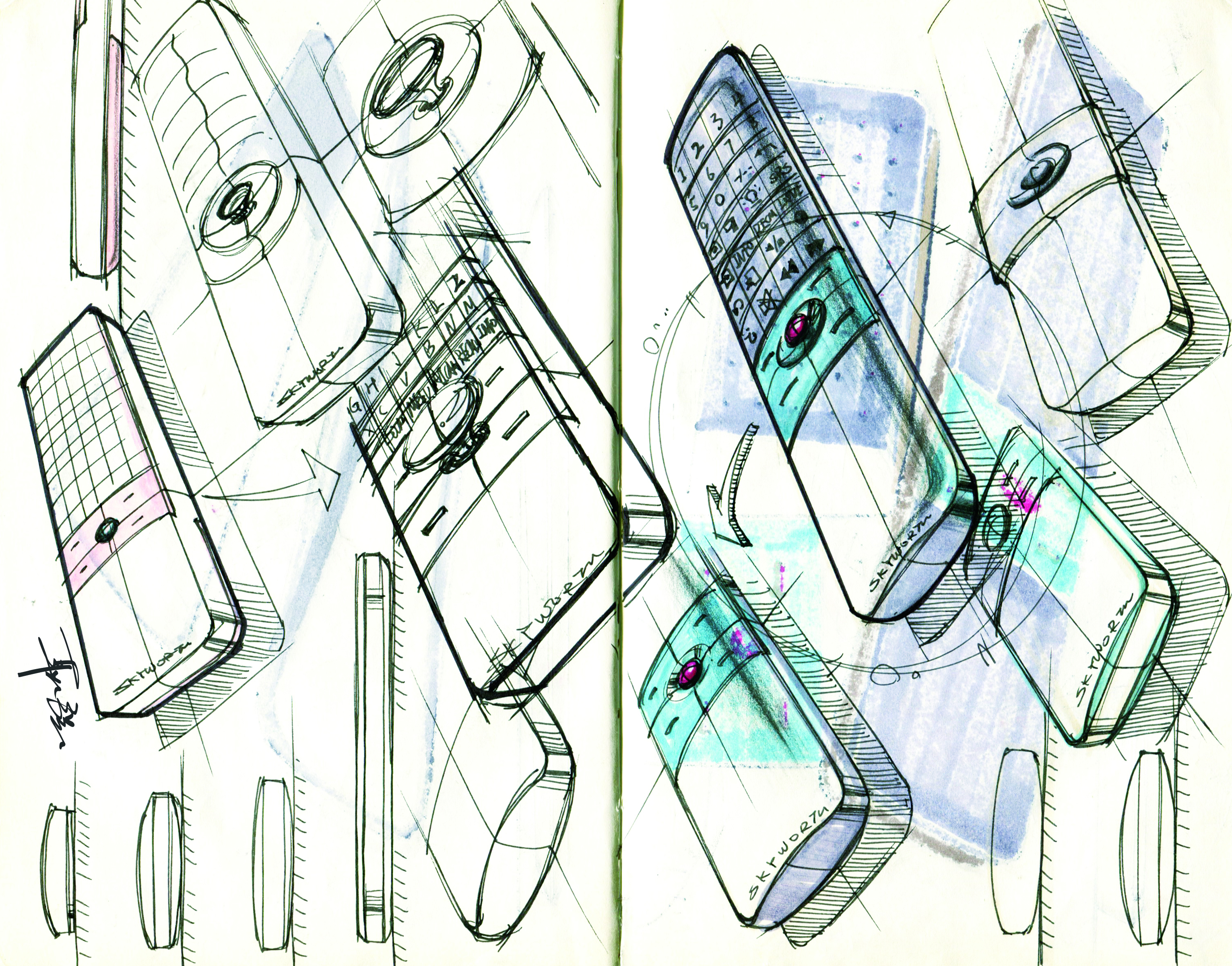 Hand drawn log，Design log，