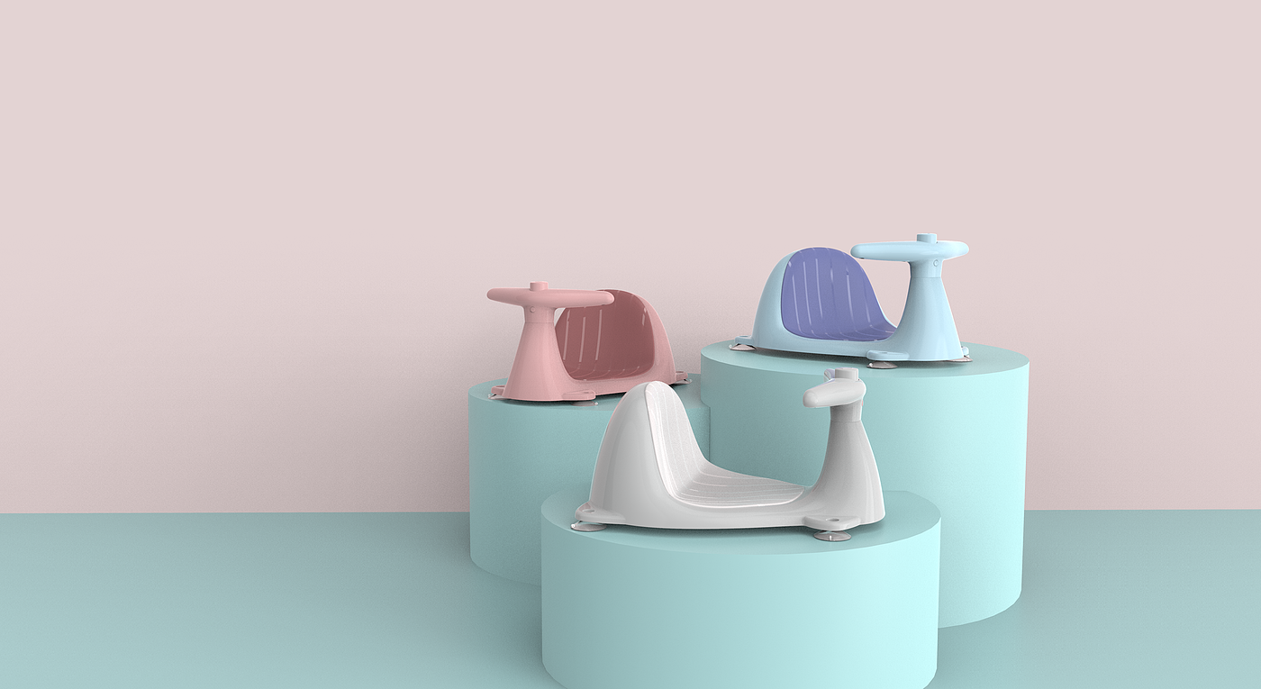 Baby products, bath seats, bionic design，