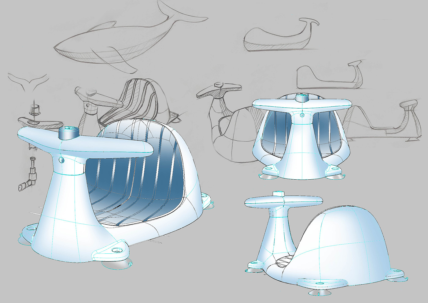 Baby products, bath seats, bionic design，