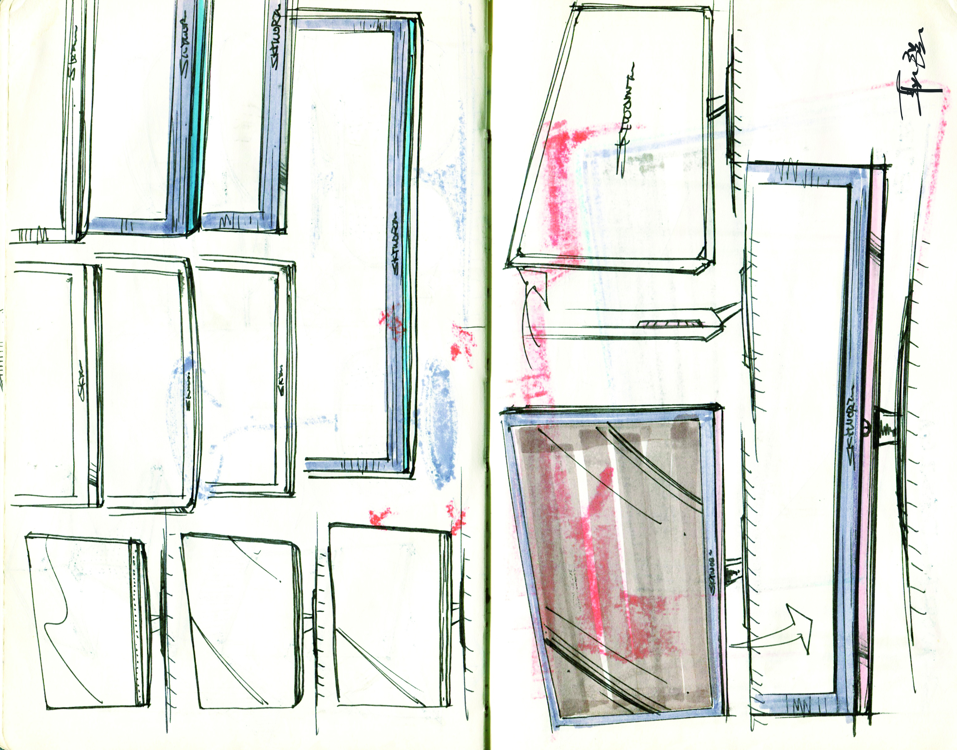 Hand drawn log，Design log，