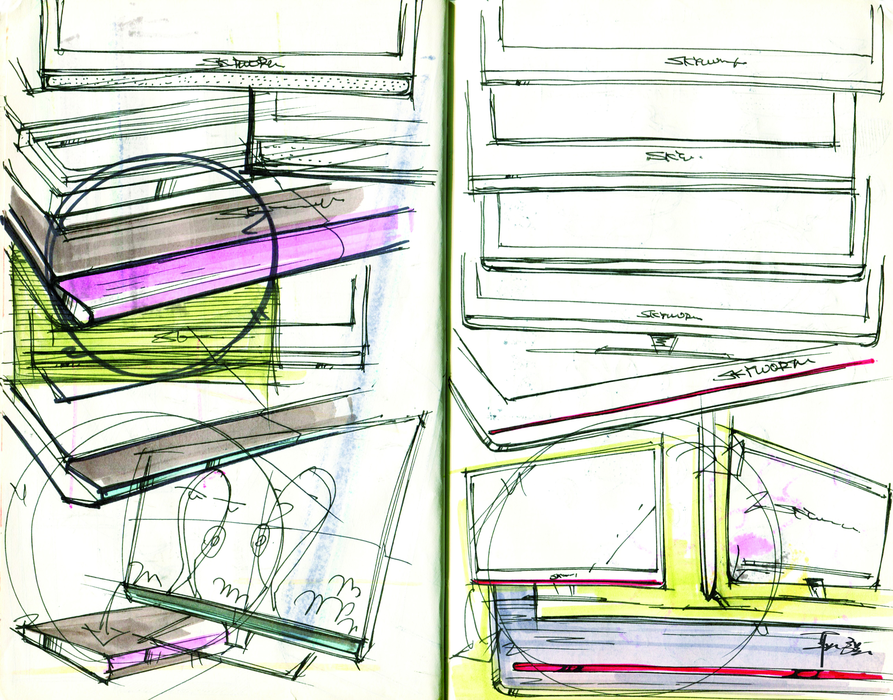 Hand drawn log，Design log，