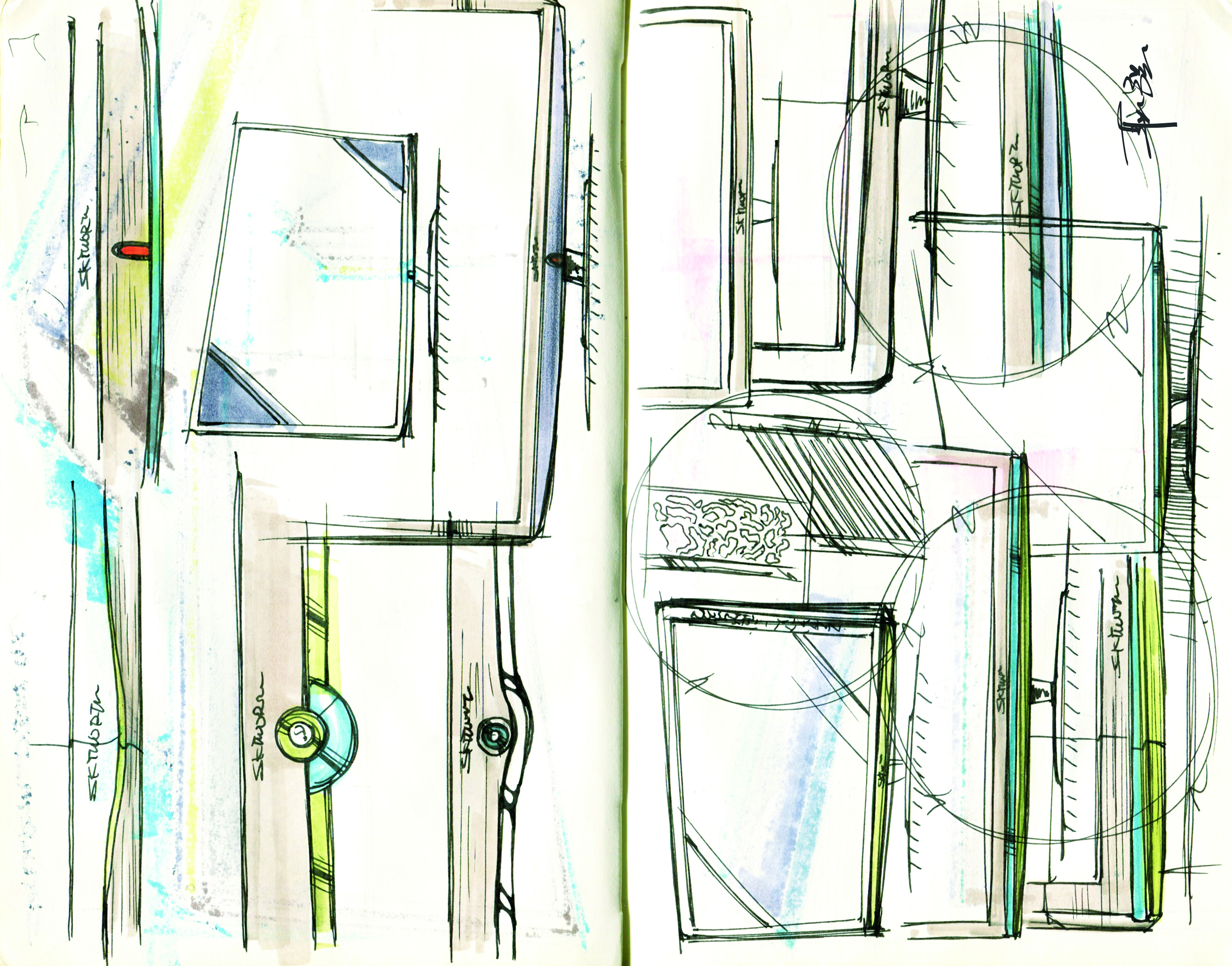 Hand drawn log，Design log，