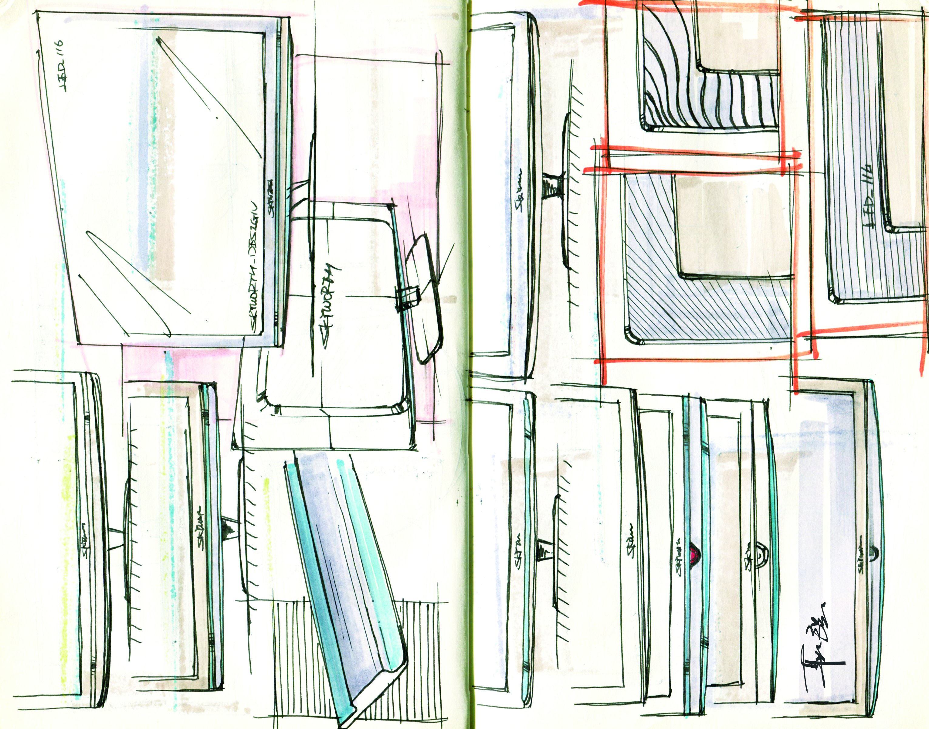 Hand drawn log，Design log，