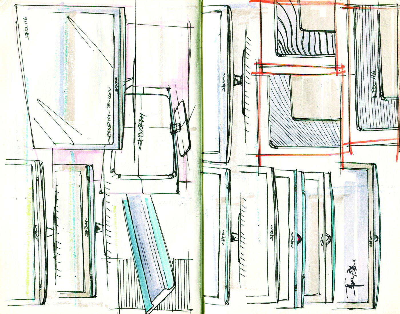 Hand drawn log，Design log，